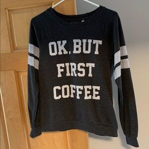 Casual Black Graphic Women's Sweater